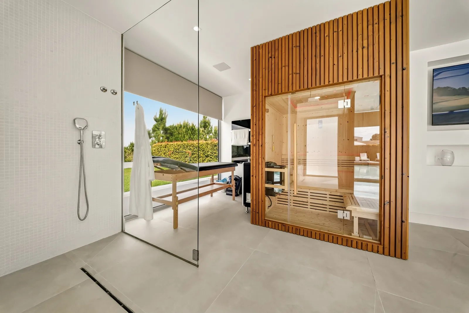 Sauna e duche — soluções de vidro